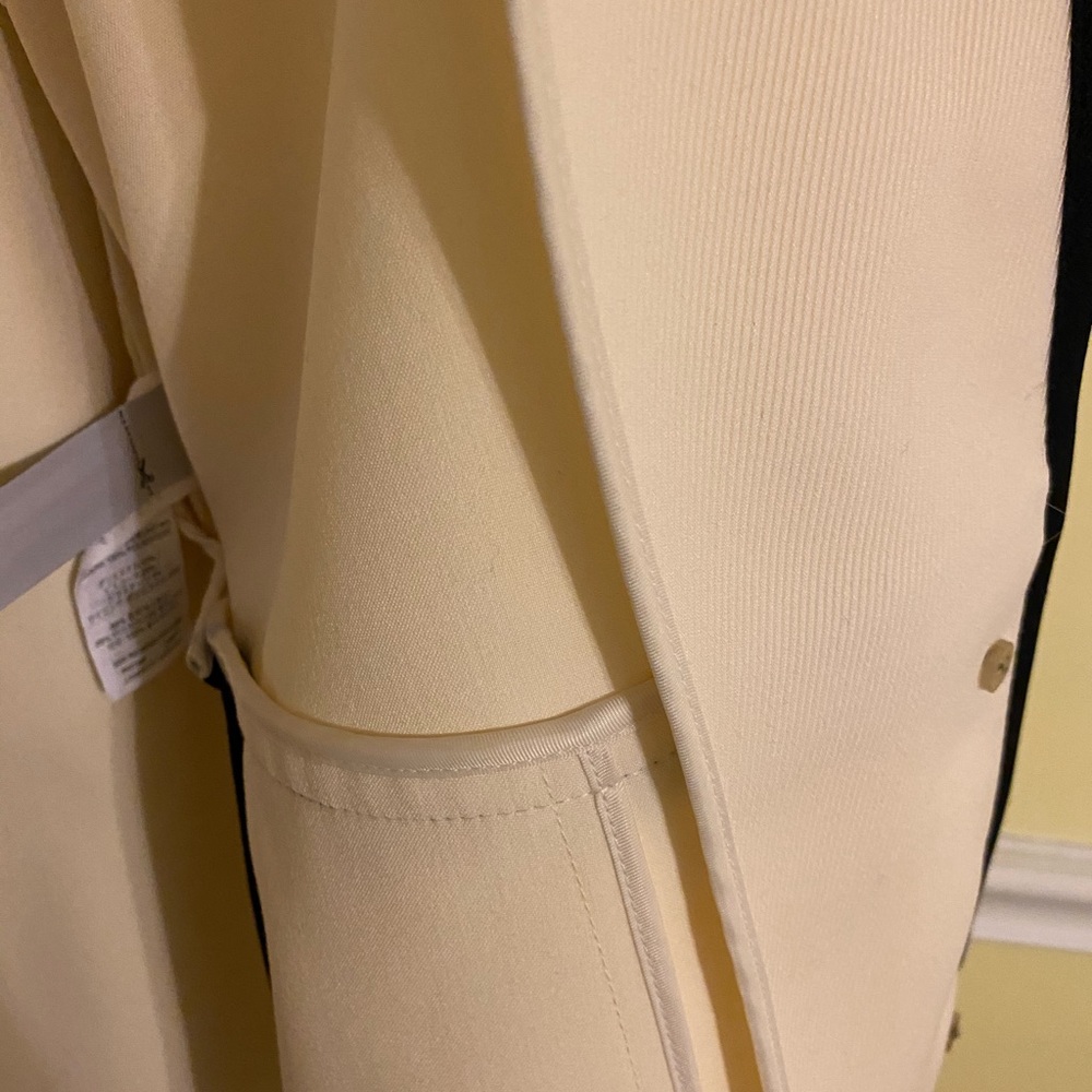 NWT J Crew cream with blue piping jacket - Picture 7 of 13